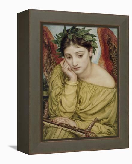 Erato, Muse of Poetry, 1870 (W/C on Paper)-Edward John Poynter-Framed Premier Image Canvas