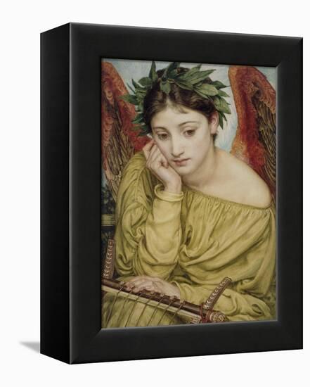 Erato, Muse of Poetry, 1870 (W/C on Paper)-Edward John Poynter-Framed Premier Image Canvas