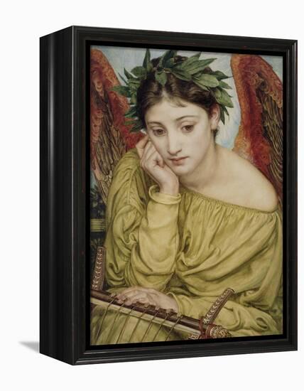 Erato, Muse of Poetry, 1870 (W/C on Paper)-Edward John Poynter-Framed Premier Image Canvas