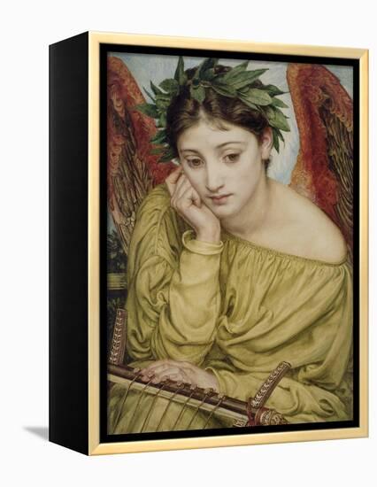 Erato, Muse of Poetry, 1870 (W/C on Paper)-Edward John Poynter-Framed Premier Image Canvas