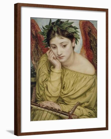 Erato, Muse of Poetry, 1870 (W/C on Paper)-Edward John Poynter-Framed Giclee Print