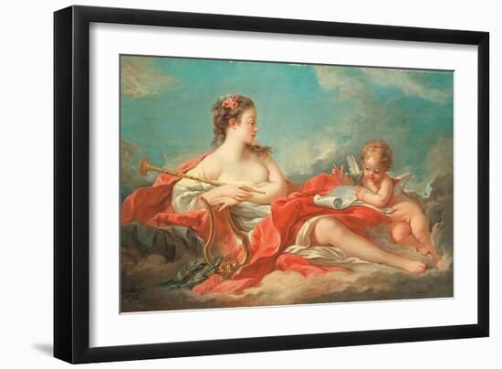 Erato, the Muse of Love Poetry-Francois Boucher-Framed Giclee Print