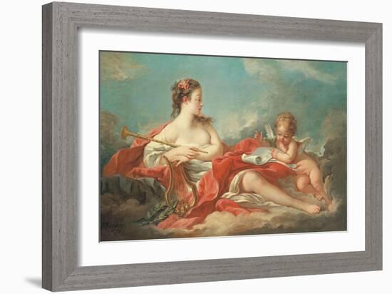 Erato, the Muse of Love Poetry-Francois Boucher-Framed Giclee Print