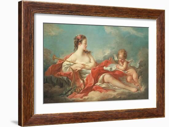 Erato, the Muse of Love Poetry-Francois Boucher-Framed Giclee Print