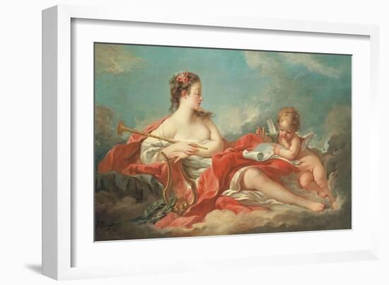 Erato, the Muse of Love Poetry-Francois Boucher-Framed Giclee Print