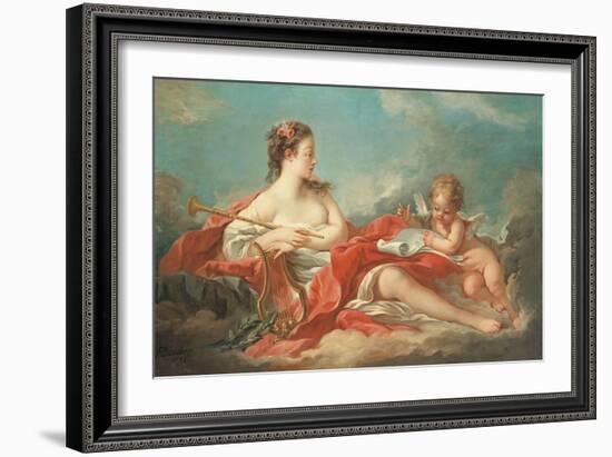 Erato, the Muse of Love Poetry-Francois Boucher-Framed Giclee Print