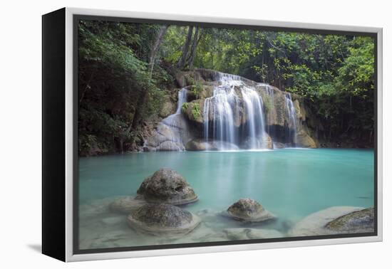 Erawan Falls, Kanchanaburi, Thailand, Southeast Asia, Asia-Alex Robinson-Framed Premier Image Canvas