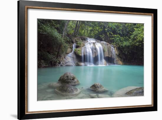 Erawan Falls, Kanchanaburi, Thailand, Southeast Asia, Asia-Alex Robinson-Framed Photographic Print