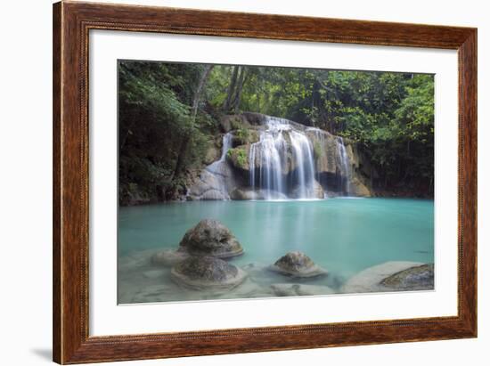 Erawan Falls, Kanchanaburi, Thailand, Southeast Asia, Asia-Alex Robinson-Framed Photographic Print