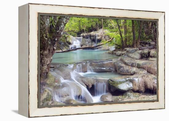 Erawan Falls, Kanchanaburi, Thailand, Southeast Asia, Asia-Alex Robinson-Framed Premier Image Canvas