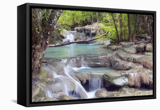 Erawan Falls, Kanchanaburi, Thailand, Southeast Asia, Asia-Alex Robinson-Framed Premier Image Canvas
