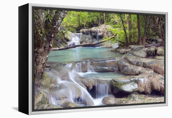 Erawan Falls, Kanchanaburi, Thailand, Southeast Asia, Asia-Alex Robinson-Framed Premier Image Canvas