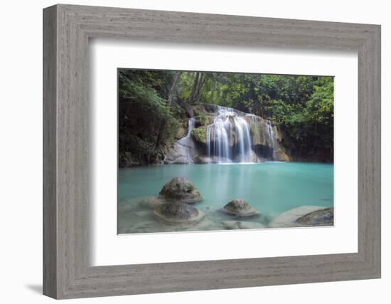 Erawan Falls, Kanchanaburi, Thailand, Southeast Asia, Asia-Alex Robinson-Framed Photographic Print