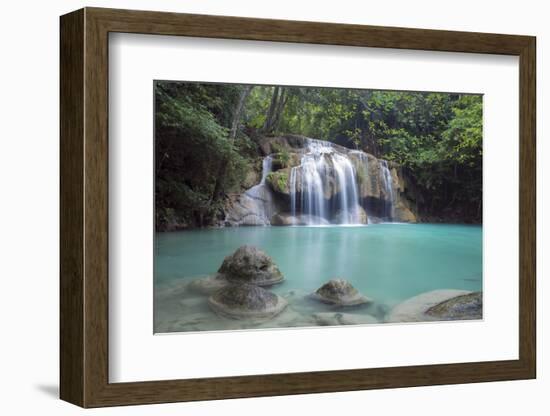 Erawan Falls, Kanchanaburi, Thailand, Southeast Asia, Asia-Alex Robinson-Framed Photographic Print