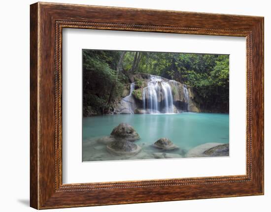 Erawan Falls, Kanchanaburi, Thailand, Southeast Asia, Asia-Alex Robinson-Framed Photographic Print