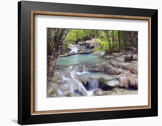 Erawan Falls, Kanchanaburi, Thailand, Southeast Asia, Asia-Alex Robinson-Framed Photographic Print