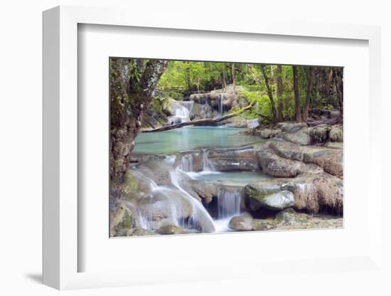 Erawan Falls, Kanchanaburi, Thailand, Southeast Asia, Asia-Alex Robinson-Framed Photographic Print