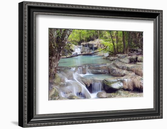 Erawan Falls, Kanchanaburi, Thailand, Southeast Asia, Asia-Alex Robinson-Framed Photographic Print