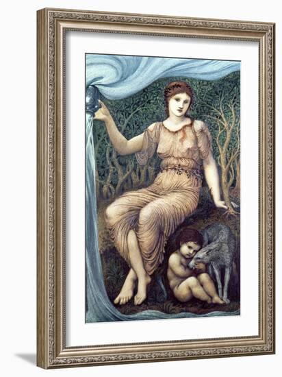 Erdmutter (Earth Mother). 1882-Edward Burne-Jones-Framed Giclee Print