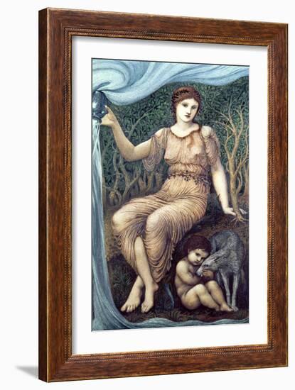 Erdmutter (Earth Mother). 1882-Edward Burne-Jones-Framed Giclee Print