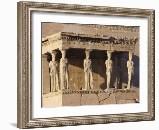 Erechteion Detail, Acropolis, Athens, Greece-Guy Thouvenin-Framed Photographic Print