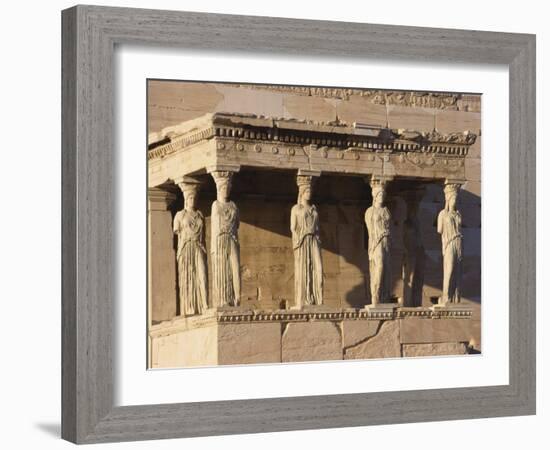 Erechteion Detail, Acropolis, Athens, Greece-Guy Thouvenin-Framed Photographic Print