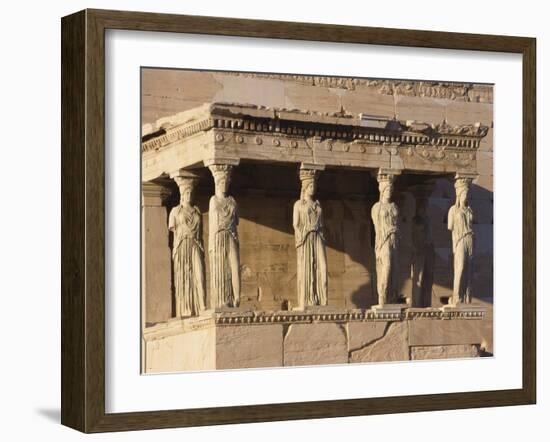 Erechteion Detail, Acropolis, Athens, Greece-Guy Thouvenin-Framed Photographic Print