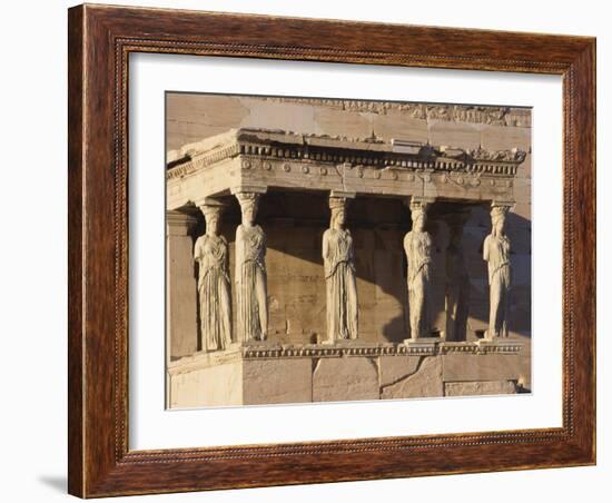 Erechteion Detail, Acropolis, Athens, Greece-Guy Thouvenin-Framed Photographic Print