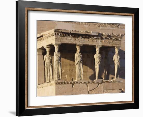 Erechteion Detail, Acropolis, Athens, Greece-Guy Thouvenin-Framed Photographic Print