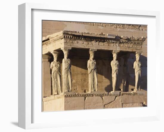 Erechteion Detail, Acropolis, Athens, Greece-Guy Thouvenin-Framed Photographic Print