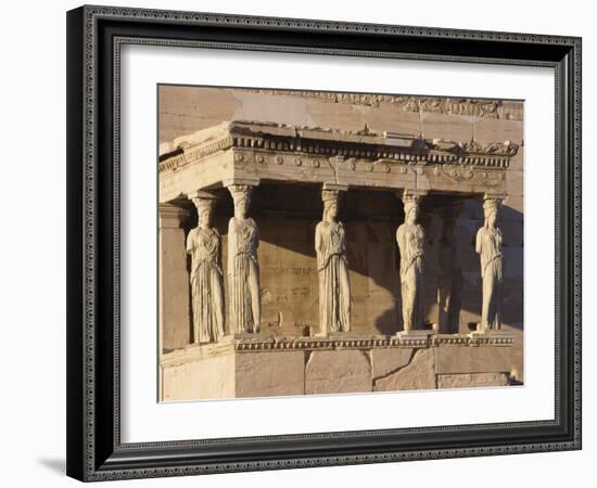 Erechteion Detail, Acropolis, Athens, Greece-Guy Thouvenin-Framed Photographic Print