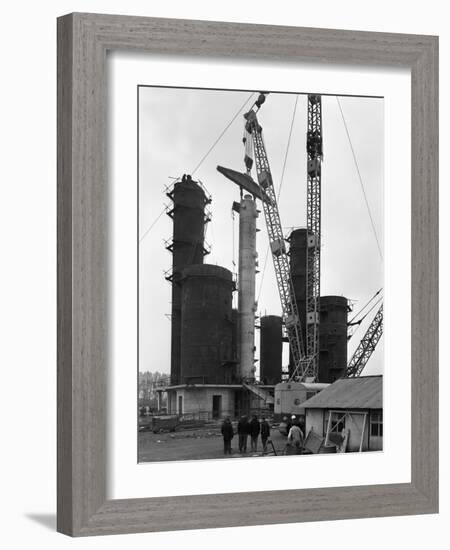 Erecting an Absorption Tower, Coleshill Coal Preparation Plant, Warwickshire, 1962-Michael Walters-Framed Photographic Print