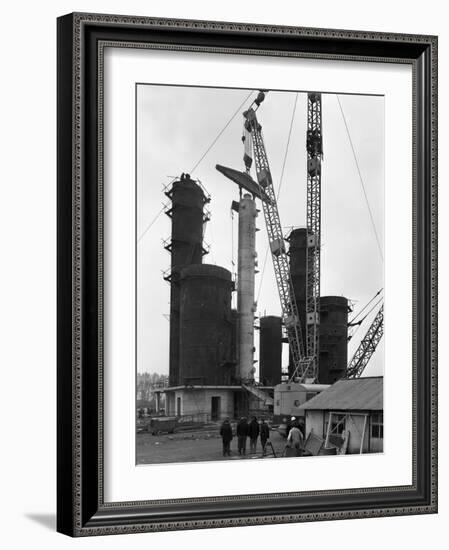 Erecting an Absorption Tower, Coleshill Coal Preparation Plant, Warwickshire, 1962-Michael Walters-Framed Photographic Print