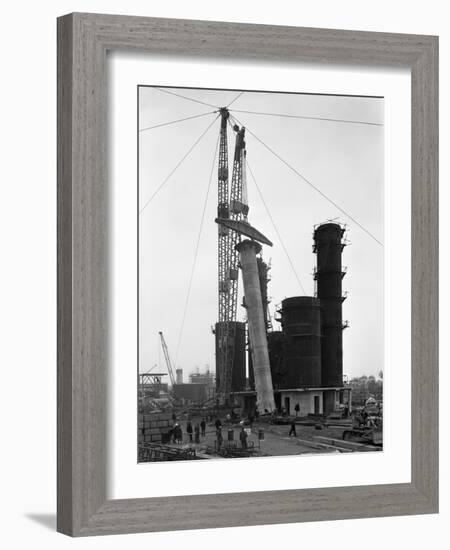 Erecting an Absorption Tower, Coleshill Coal Preparation Plant, Warwickshire, 1962-Michael Walters-Framed Photographic Print