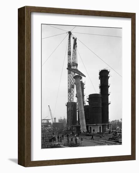 Erecting an Absorption Tower, Coleshill Coal Preparation Plant, Warwickshire, 1962-Michael Walters-Framed Photographic Print