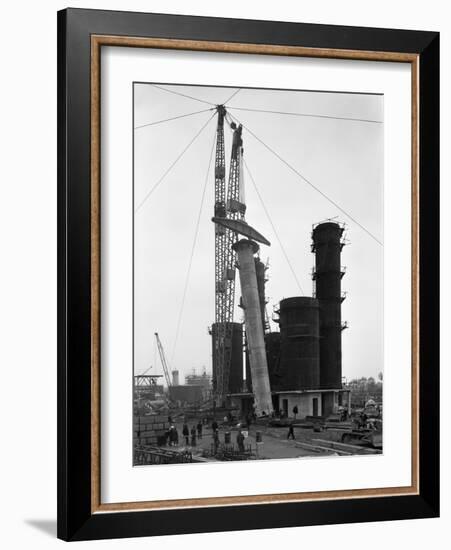 Erecting an Absorption Tower, Coleshill Coal Preparation Plant, Warwickshire, 1962-Michael Walters-Framed Photographic Print