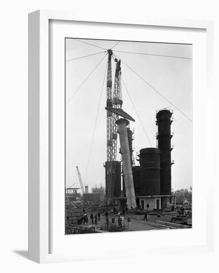 Erecting an Absorption Tower, Coleshill Coal Preparation Plant, Warwickshire, 1962-Michael Walters-Framed Photographic Print