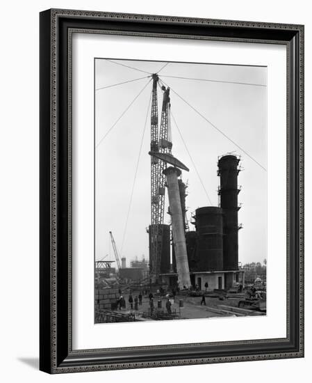 Erecting an Absorption Tower, Coleshill Coal Preparation Plant, Warwickshire, 1962-Michael Walters-Framed Photographic Print