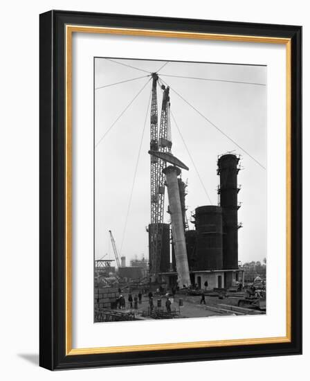 Erecting an Absorption Tower, Coleshill Coal Preparation Plant, Warwickshire, 1962-Michael Walters-Framed Photographic Print