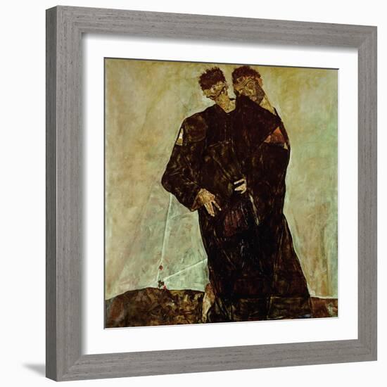 "Eremiten" (Hermits) Egon Schiele and Gustav Klimt-Egon Schiele-Framed Giclee Print