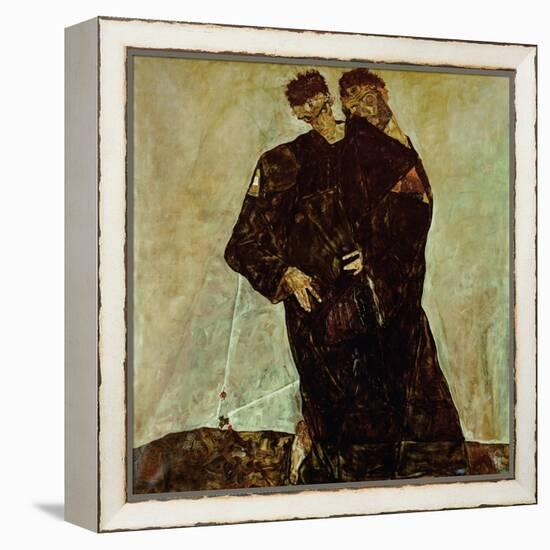 "Eremiten" (Hermits) Egon Schiele and Gustav Klimt-Egon Schiele-Framed Premier Image Canvas