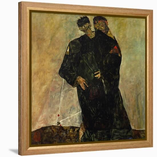 Eremiten (Hermits) Egon Schiele and Gustav Klimt-Egon Schiele-Framed Premier Image Canvas