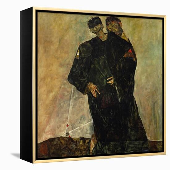 Eremiten (Hermits) Egon Schiele and Gustav Klimt-Egon Schiele-Framed Premier Image Canvas