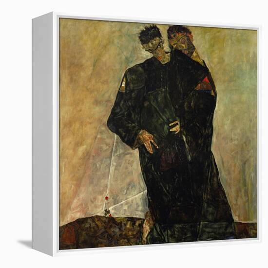 Eremiten (Hermits) Egon Schiele and Gustav Klimt-Egon Schiele-Framed Premier Image Canvas