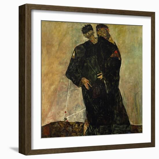 Eremiten (Hermits) Egon Schiele and Gustav Klimt-Egon Schiele-Framed Giclee Print