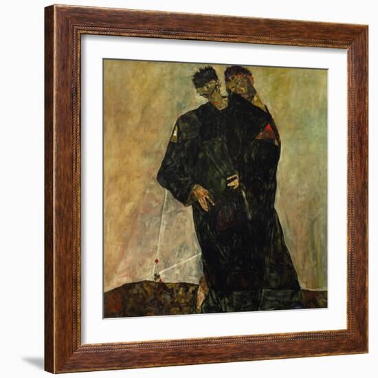 Eremiten (Hermits) Egon Schiele and Gustav Klimt-Egon Schiele-Framed Giclee Print