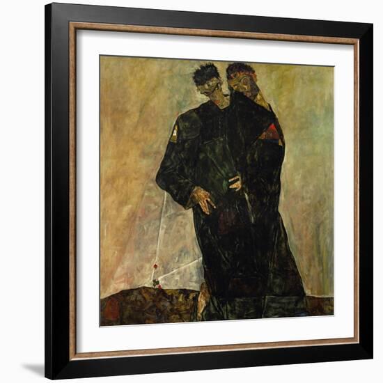 Eremiten (Hermits) Egon Schiele and Gustav Klimt-Egon Schiele-Framed Giclee Print