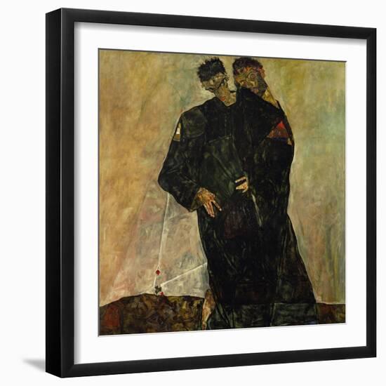 Eremiten (Hermits) Egon Schiele and Gustav Klimt-Egon Schiele-Framed Giclee Print