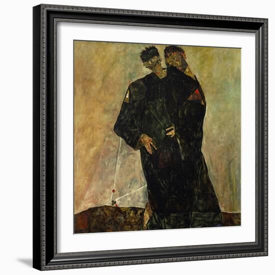 Eremiten (Hermits) Egon Schiele and Gustav Klimt-Egon Schiele-Framed Giclee Print