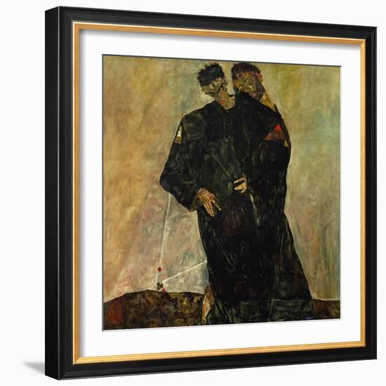 Eremiten (Hermits) Egon Schiele and Gustav Klimt-Egon Schiele-Framed Giclee Print